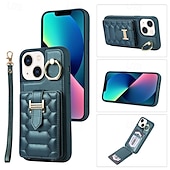 お買い得  iPhone用ケース-電話 ケース 用途 iPhone 16 Pro Max プラス iPhone 15 プロマックスプラス iPhone 14 13 12 11 Pro Max Plus iPhone 14 Pro Max iPhone 13 12 11 Pro Max ウォレットカードケース スタンド付き リストストラップ付き カード挿入口 レトロ風 TPU PUレザー