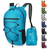 economico Zaini e borse-15 L Zaino giornaliero Zaino per escursioni Cerniera Multi-tasche Impermeabile alla pioggia Design Anatomico Indossabile Durevole Esterno Escursionismo Campeggio Militare Nylon Grigio scuro Nero Blu