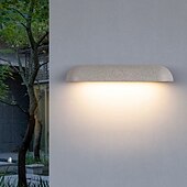abordables Apliques de pared para interior-Lámpara de pared arqueada moderna, impermeable, simple, LED, lámpara de pared moderna para exteriores/interiores, 110-120 V, 7 W