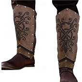 お買い得  鎧-レトリ／ヴィンテージ 中世 レッグブレース ブーツカバー レッグガード 男性用 男女兼用 バイキング マスカレード 性能 パーティー 舞台 成人 レッグガード