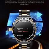 お買い得  スマートウォッチ-696 JT7 スマートウォッチ 1.508 インチ スマート·ウォッチ ブルートゥース 歩数計 着信通知 睡眠サイクル計測器 と互換性があります Android iOS 男性 GPS ハンドフリーコール カメラ IP 67 45mmの時計ケース