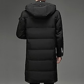 preiswerte Daunenjacken &amp; Parkas für Herren-Herren Wintermantel Daunenjacke puffer jacket Gefütterte Jacke Tasche Weiße Entendaunen Urlaub Freizeitskleidung Verabredung Lang Modisch Brautkleider schlicht Komfortabel warm Herbst Winter Solide