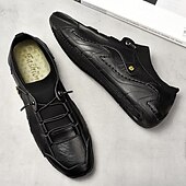 economico Sneakers da uomo-sneakers casual slip-on da uomo in pelle con caviglia in maglia a rete e suola flessibile - ideali per l&#039;uso quotidiano e le attività all&#039;aperto