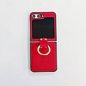 economico Cover Samsung-telefono Custodia Per Capovolgi Z 6 Z Flip 5 Z Flip 4 Z Flip 3 Per retro Fibbia ad anello Resistente agli urti Retrò TPU pelle sintetica