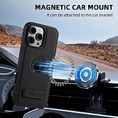 abordables Carcasas iPhone-teléfono Funda Para iPhone 16 Pro Max Plus iPhone 15 Pro Max Plus iPhone 14 13 12 Pro Max Plus iPhone 14 Pro Max iPhone 13 12 Pro Max Funda Trasera con Soporte Magnética Soporte de carga inalámbrica
