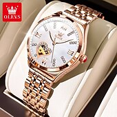 abordables Relojes mecánicos-OLEVS Mujer Relojes Mecánico Moda Reloj Casual Reloj de Muñeca Cuerda Automática Luminoso IMPERMEABLE Decoración Acero Inoxidable Reloj