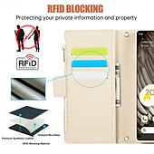 זול תיק טלפון אחר-טלפון מגן עבור Pixel 8 Pro Pixel 8 Pixel 7 Pixel 7 Pro כיסוי אחורי עם מעמד מגנטי עם שרוך רטרו TPU עור PU
