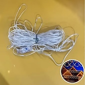 abordables Guirlandes lumineuses USB-Guirlande lumineuse LED alimentée par USB 4 m 138 LED en forme de vague pour intérieur et extérieur, fête, avant-toit, rampe d&#039;escalier, vacances, Noël, nouvel an, éclairage coloré, 1 pièce