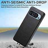 abordables Coques autres téléphones-téléphone Coque Pour Pixel 9 Pro Pixel 9 Pro XL Pixel 8 Pro Pixel 8 Pixel 9 Pixel 7 Pixel 7 Pro Pixel 6 Pixel 6 Pro Coque Arriere Antichoc Rétro TPU faux cuir