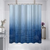 levne Sprchové závěsy-Závěs na sprchu s háčky 180cm*180cm(70&quot;*70&quot;) Polyester pratelný voděodolný květinový dešťový vzor pro dekoraci koupelny