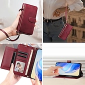 رخيصةأون جراب للهواتف الأخرى-هاتف غطاء من أجل بكسل 9 برو بيكسل 9 برو اكس ال Pixel 8 Pro Pixel 8 بكسل 9 Pixel 7 Pixel 7 Pro Pixel 6 Pixel 6 Pro غطاء خلفي مع حامل سحاب دعم الشحن اللاسلكي مكتب  /  الأعمال TPU جلد PU