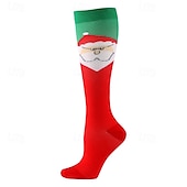abordables Calcetines de running-Calcetines de yoga Calcetines de Navidad 1 Par Hombre Mujer Calcetines de compresión A prueba de resbalones Transpirable Reductor del Sudor Cómodo Entrenamiento de gimnasio Baloncesto Fútbal