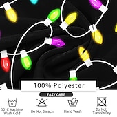 cheap Christmas Light Outerwear-Christmas Men&#039;s Christmas Light Print Blazers Artistic Casual Coat Blazer Jacket Breathable Comfortable Party Evening Daily Button 3D Print Multi Pocket Regular Fit Fall &amp; Winter Turndown Long Sleeve