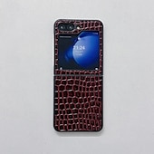 お買い得  サムスン用ケース-電話 ケース 用途 Zフリップ6 Z Flip 5 Z Flip 4 Z Flip 3 バックカバー 耐衝撃 レトロ風 TPU PUレザー