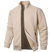 tanie Podstawowe bluzy-Męskie Bluza z Kapturem Rozpinana bluza z kapturem Taktyczna bluza z kapturem Czarny Czerwony Granatowy Khaki Szary Kaptur Równina Sport i turystyka Codzienny Święto Moda miejska Nowoczesne Codzienny