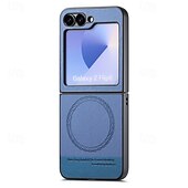 halpa Samsung-kotelot-puhelin Etui Käyttötarkoitus Z Flip 6 Z Flip 5 Z Flip 4 Z Flip 3 Takakuori Magneetti Tukee langatonta latausta Iskunkestävä Retro TPU PC