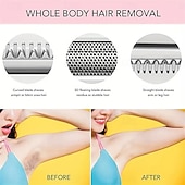 economico Rasatura e depilazione-Rasoio elettrico senza fili 4 in 1, set di rifinitura portatile ricaricabile, rasoio indolore per tutto il corpo, set di rasatura per sopracciglia, naso, viso, bikini, gambe e ascelle