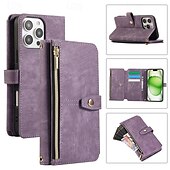 economico Cover per iPhone-telefono Custodia Per iPhone 16 Pro Max Plus iPhone 15 Pro Max Plus iPhone 14 13 12 11 Pro Max Plus Mini iPhone 14 Pro Max iPhone 13 12 11 Pro Max Per retro Con supporto Cerniera con cordino Retrò