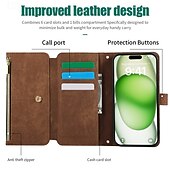 economico Cover per iPhone-telefono Custodia Per iPhone 16 Pro Max Plus iPhone 15 Pro Max Plus iPhone 14 13 12 11 Pro Max Plus Mini iPhone 14 Pro Max iPhone 13 12 11 Pro Max Per retro Con supporto Cerniera con cordino Retrò