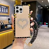 abordables Carcasas iPhone-teléfono Funda Para iPhone 16 Pro Max Plus iPhone 15 Pro Max Plus iPhone 14 13 12 11 Pro Max Plus iPhone 14 Pro Max iPhone 13 12 11 Pro Max Funda Trasera con correa de muñeca Antigolpes Retro TPU