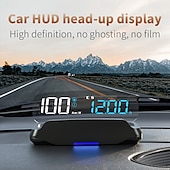 baratos Sistema de visualização frontal-velocímetro hud de carro, display frontal, montado no carro para hud, beidou, satélite, gps, bússola de tempo universal, acessórios para automóveis