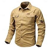 economico camicie western da uomo-Per uomo Animali SPIDER Camicie da lavoro Camicia occidentale Camicia da carico Manica lunga Vintage Occidentale Informale Sportivo Per uscire Inverno Primavera &amp; Autunno Collo ripiegabile Stampa