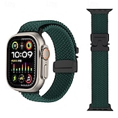cheap Apple Watch Bands-Sport Band Compatible with Apple Watch band 38mm 40mm 41mm 42mm 44mm 45mm 49mm Braided Adjustable Fabric Strap Replacement Wristband for iwatch Ultra 2 Series 9 8 7 SE 6 5 4 3 2 1