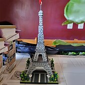 cheap Building Toys-3585pcs Paris Eiffel Tower Building Blocks Set - Explore World Architecture with Educational Toys Perfect for Halloween Thanksgiving Christmas and Easter Gifts