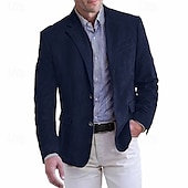 Χαμηλού Κόστους Ανδρικά Μπλέιζερ-Ανδρικά Faux Suede Blazer Μπουφάν Faux Suede Επαγγελματικά Ρούχα Εταιρικό πάρτι Μοντέρνα Καθημερινό Φθινόπωρο / Χειμώνας Φο Σουέτ Σκέτο Κουμπί Τσέπη Άνετο Μονόπετο Χρωματιστή ζακέτα
