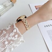 זול להקות שעונים של סמסונג-צפו בנד ל Samsung Galaxy Watch 7/6/5/4 40/44mm, Galaxy Watch 5 Pro 45mm, Galaxy Watch 6/4 Classic 42/46/43/47mm, Watch 3, Active 2, Gear S3 S2 סגסוגת תַחֲלִיף רצועה נשים נצנוץ בלינג יהלום סולו לופ