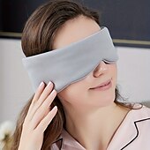 cheap Home Wear-1pc Dual-use Double-sided Eye Mask, Blackout Sleep Eye Mask, Nap Viscose Eye Mask, Soundproof Anti-noise Simple Solid Color