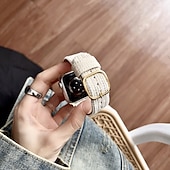 Недорогие Ремешки для часов Apple-Solo Loop Совместим с Ремешок для часов Apple Watch 38мм 40мм 41мм 42мм 44мм 45мм 49мм Очаровательный Регулируется Дышащий Нейлон Сменный ремешок для часов для iwatch Ultra 2 Series 9 8 7 SE 6 5 4 3