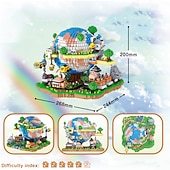 Недорогие Конструкторы-rchitecture global village micro building block set5452pcs - архитектурные модели игрушки подарки для детей и взрослых