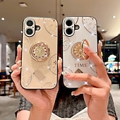 cheap iPhone Cases-Phone Case For iPhone 16 Pro Max Plus iPhone 15 Pro Max Plus iPhone 14 13 12 11 Pro Max Plus iPhone 14 Pro Max iPhone 13 12 11 Pro Max Back Cover with Stand Holder with Wrist Strap Shockproof Retro