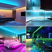 voordelige Neon LED-verlichting-5m waterdichte led neon buislamp, flexibele stripverlichting enkele kleur voor binnen en buiten decoratief 12v eu/uk/us/au stekker