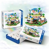 Недорогие Конструкторы-rchitecture global village micro building block set5452pcs - архитектурные модели игрушки подарки для детей и взрослых