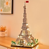cheap Building Toys-3585pcs Paris Eiffel Tower Building Blocks Set - Explore World Architecture with Educational Toys Perfect for Halloween Thanksgiving Christmas and Easter Gifts