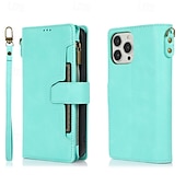 cheap iPhone Cases-Phone Case For iPhone 16 Pro Max Plus iPhone 15 Pro Max Plus iPhone 14 13 12 11 Pro Max Plus iPhone 14 Pro Max iPhone 13 12 11 Pro Max Flip Cover with Stand Holder with Wrist Strap Card Slot Retro