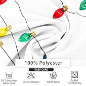 billiga Christmas Light Outfit-Herr Glödlampa Långärmad Nedvikt Artistisk Ledigt Festkvällskläder Dagligen Knappar 3D-utskrift Flera fickor