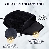 cheap Mouse Pad-USB Heated Mouse Pad Hand Warmer 3 Temperatures/Time Limits Controller Included Works with All PC Mice Makes a Great Gift