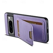 זול תיק טלפון אחר-טלפון מגן עבור Pixel 9 Pro Pixel 9 Pro XL Pixel 8 Pro Pixel 8 פיקסל 9 Pixel 7 Pixel 7 Pro Pixel 6 Pixel 6 Pro מארז כרטיס ארנק עם מעמד חריץ לכרטיס עמיד בזעזועים רטרו TPU PC עור PU
