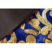 economico giacca da festa-Per uomo Giacca Blazer Tuxedo Festa Lusso Retrò vintage Floreale Blazer Nero Rosso Blu Taglio standard Monopetto - 1 bottone