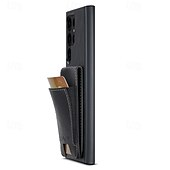 ieftine Carcasă Samsung-telefon Maska Pentru S24 Ultra Plus S23 Ultra Plus S22 Plus Ultra S25 Ultra Capac Spate rezista Loc pentru card Anti Șoc Retro TPU PC PU piele