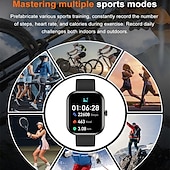 abordables Relojes inteligentes-iMosi ZW65 Reloj inteligente 2.01 pulgada Smartwatch Reloj elegante Bluetooth Monitoreo de temperatura Podómetro Recordatorio de Llamadas Compatible con Android iOS Mujer Hombre Llamadas con Manos