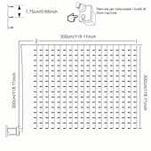 abordables Enchufe eléctrico-Luces de String Cortina 3x3M 300 LED 31V Calor Blanco 8 Modos Seguras para Decoración de Boda y Jardín