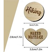 levne Dárkové předměty-20ks vtipné žetony sex rande noční aktivity žetony legrační dřevěné pár rande noční aktivity žetony romantické legrační sex žetony dárky valentýnské nápady dárky pro páry