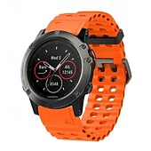 cheap Garmin Watch Bands-Watch Band for Garmin Fenix 8 47mm 51mm 7X 6 6X Pro Epix Pro Instinct 2X Approach S70 S62 S60 Forerunner 955 945 Epix Marq Descent Quatix 22mm 26mm Silicone Replacement  Strap Quick Fit Adjustable