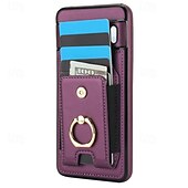 お買い得  その他のスマホケース-電話 ケース 用途 ピクセル9プロ ピクセル9プロXL Pixel 8 Pro Pixel 8 ピクセル9 バックカバー バンカーリング カード挿入口 耐衝撃 レトロ風 TPU PUレザー