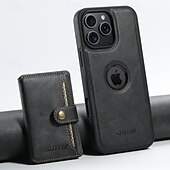 Недорогие Чехлы для iPhone-телефон Кейс для Назначение iPhone 16 Про Макс Плюс Айфон 15 Про Макс Плюс iPhone 14 13 12 Pro Max Plus iPhone 14 Pro Max iPhone 13 12 Pro Max Кейс на заднюю панель со стендом Съемный Магнитный Ретро