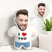 お買い得  パーソナライズされた枕-不規則なクッション＆ピロー パーソナライズドギフト 写真 愛してる カスタムギフトアイデア 様々なサイズのインサート付き 彼のためのギフト バレンタインデー用